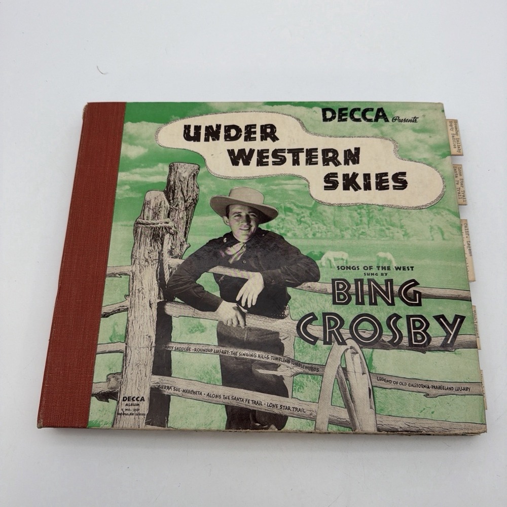 5 Disc "Under Western Skies" 78 Box set Collection by Bing Crosby